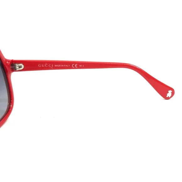 Gucci Kids Sunglasses GG5005/C/S KP5JJ Shiny Red Frames Gray Gradient Lenses - Picture 7 of 14